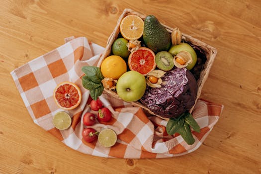 colorful assortment of fruits