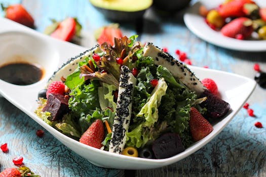 colorful plate of fruits and veggies