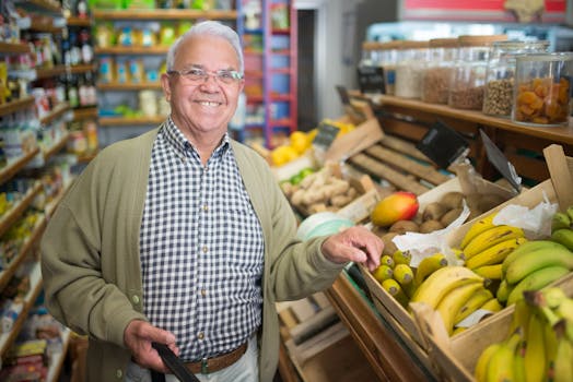 organic produce aisle