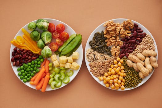 variety of plant-based protein sources