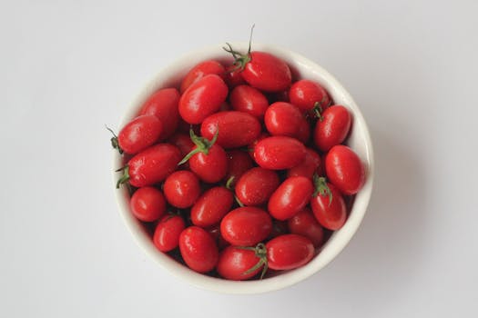 colorful fruits and vegetables in a bowl