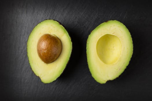 Healthy fat sources like avocado and nuts