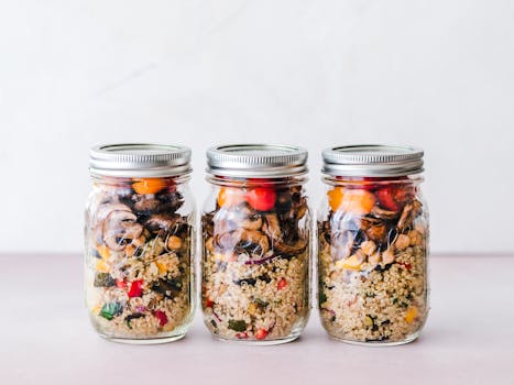 colorful salad with kale and quinoa