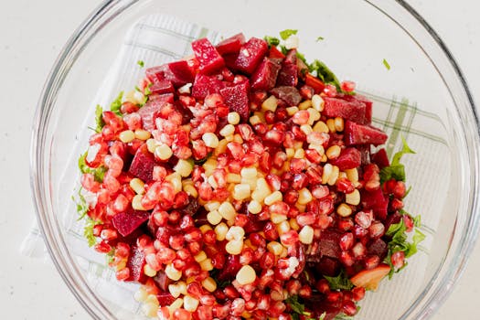 quick meal prep with colorful ingredients