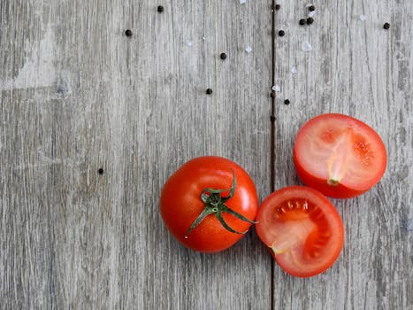 fresh vegetables on a farm