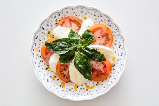 colorful plate of healthy foods