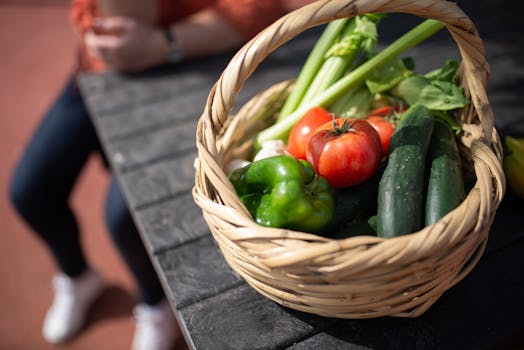 colorful vegetables in a basket