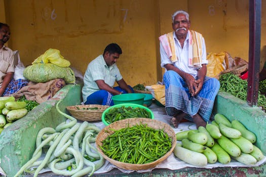 colorful farmers market produce