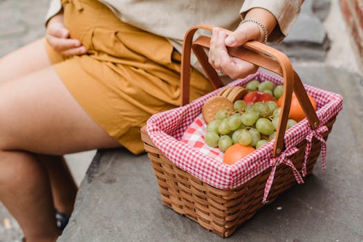 fruit basket with apples and oranges