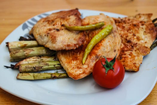 roasted vegetables on a plate