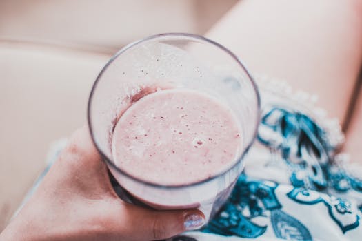 delicious smoothie made from overripe fruits