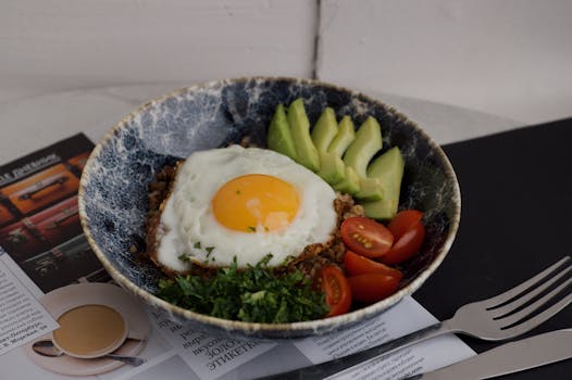 delicious vegetarian protein bowl