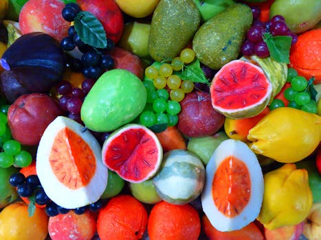 colorful assortment of healthy foods